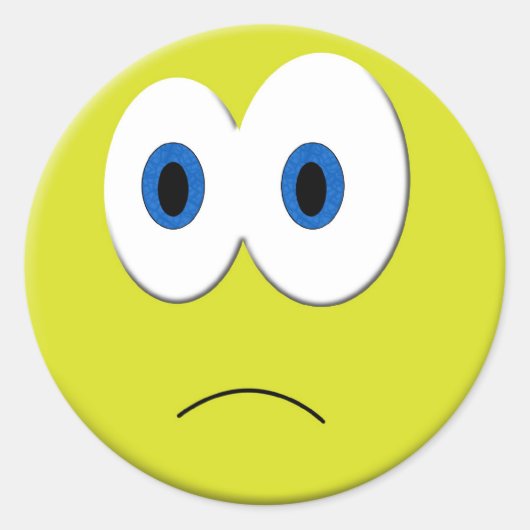 Sad Face Sticker (Voorkant)