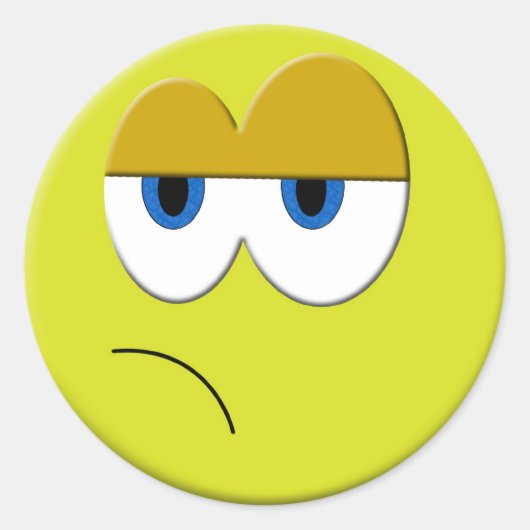 Sad Face Sticker (Voorkant)