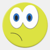 Sad Face Sticker (Voorkant)