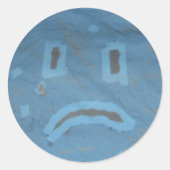 Sad Face Sticker (Voorkant)
