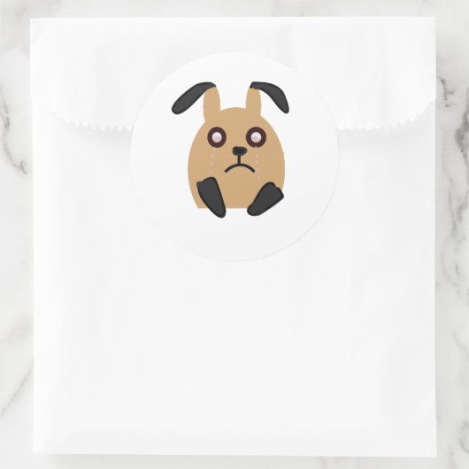 Sad Face Sticker Bunny Crying (Tas)