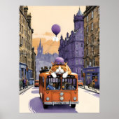 Sad Fat Cat Sentimental Animal Art Poster (Voorkant)