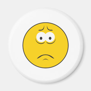 Sad Frowning Face Magneet