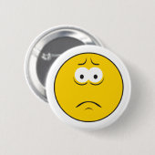 Sad Frowning Face Ronde Button 5,7 Cm (Voorkant /achterkant)
