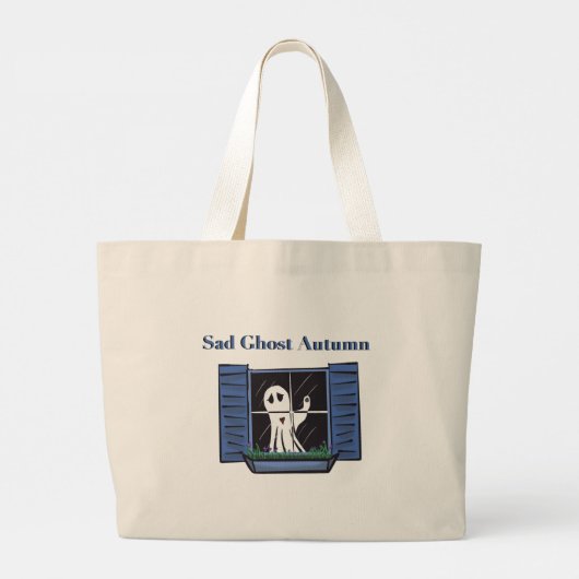 Sad Ghost Autumn Grote Tote Bag (Achterkant)