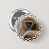 Sad Gibbon Pin Ronde Button 5,7 Cm (Voorkant /achterkant)