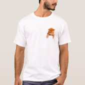 Sad Ginger Cat Kat Pocket T-shirt (Voorkant)