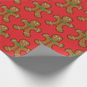 Sad GingerBrooMan Cadeaupapier (Hoek)