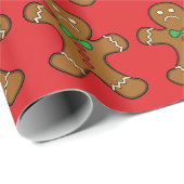 Sad GingerBrooMan Cadeaupapier (Rol Hoek)