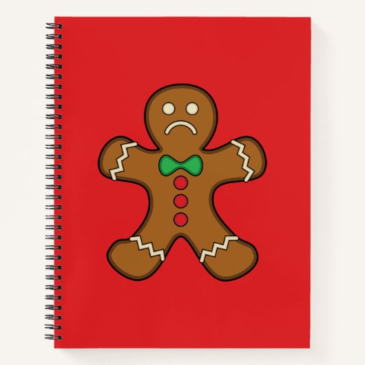 Sad GingerBrooMan Notitieboek (Voorkant)