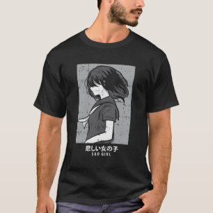 Sad Girl Anime Gothic Aesthetisch Manga Japans Ota T-shirt