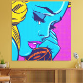 SAD GIRL CANVAS AFDRUK (Insitu (Woonkamer))