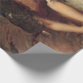 Sad Girl met een dode Goldfinch-vogel (Pet Sympath Cadeaupapier (Hoek)