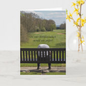 Sad Golfer Verjaardag Kaart (Gele Bloem)