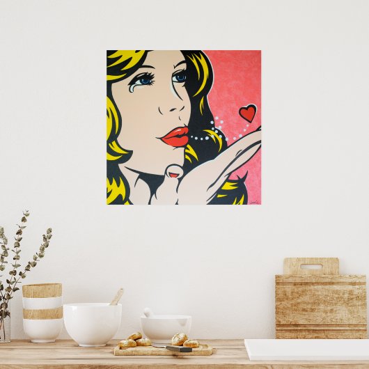 Sad Goodbye - Original Pop Art Poster (Keuken)