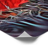 Sad Gothic Girl die buiten Poster zit (Hoek)