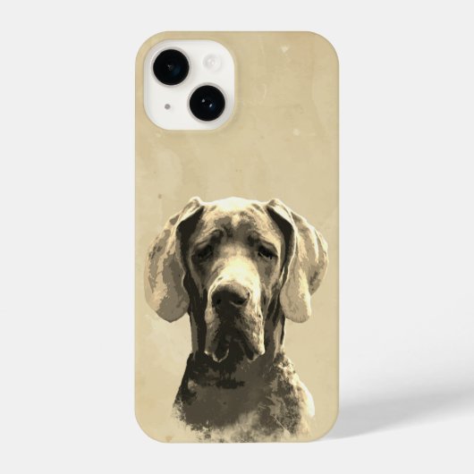 Sad Great Dane Dog Pet Animal iPhone Hoesje (Achterkant)