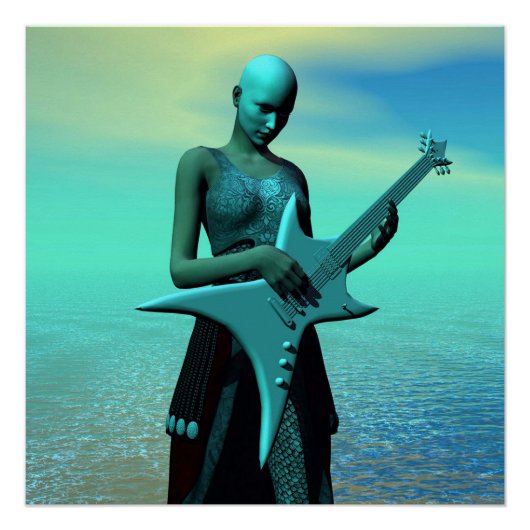 Sad Guitar Perfect Poster (Voorkant)