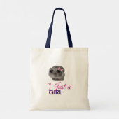 sad hamster just a girl tote bag (Achterkant)
