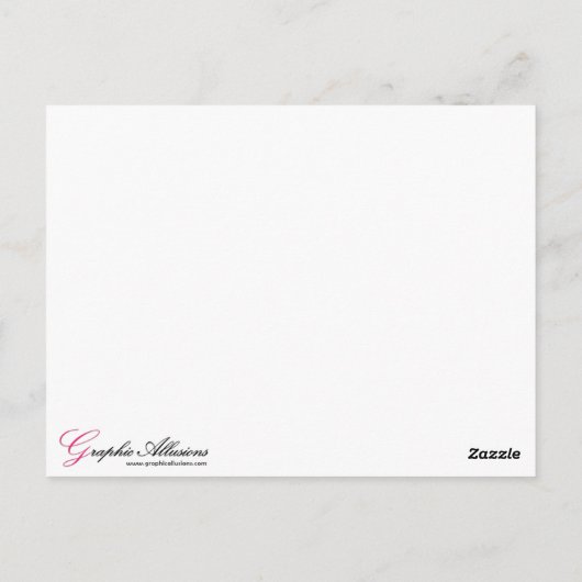 Sad Harlequin Doll Briefkaart (Achterkant)