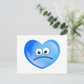 Sad Heart Briefkaart (Staand voorkant)