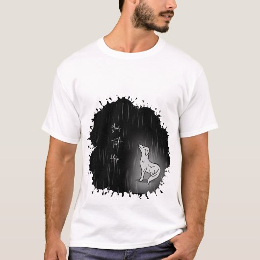 Sad-honden T-shirt (Voorkant)