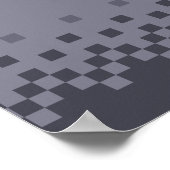 Sad Ice Cream Cone Pixel Art Poster (Hoek)