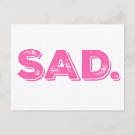 SAD-ID's van Trump Pink Protest Briefkaart