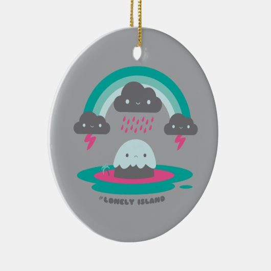 Sad Island 2 Keramisch Ornament (Rechts)