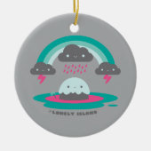 Sad Island 2 Keramisch Ornament (Voorkant)