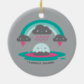 Sad Island 2 Keramisch Ornament (Achterkant)