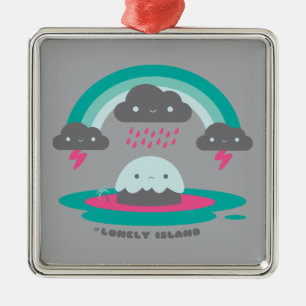 Sad Island 2 Metalen Ornament