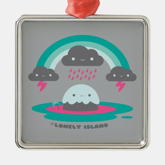 Sad Island 2 Metalen Ornament (Voorkant)