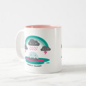 Sad Island 2 Tweekleurige Koffiemok (Voorkant links)