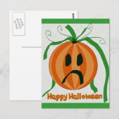 Sad Jack o' Lantern Briefkaart (Voorkant / Achterkant)
