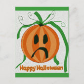 Sad Jack o' Lantern Briefkaart (Voorkant)