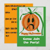  Sad Jack o' Lantern Kaart (Voorkant / Achterkant)