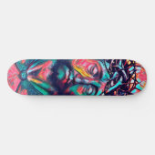 Sad Jezus Christus Face Thorn Abstracte kunst Persoonlijk Skateboard (Horizontaal)