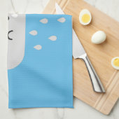 Sad Kawaii Rain Cloud Theedoek (Quarter Fold)