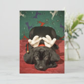 Sad-kerstpup Feestdagenkaart (Staand voorkant)