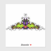 Sad-kleurig goblin demon-schepsel v1 sticker (Vel)