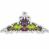 Sad-kleurig goblin demon-schepsel v1 sticker (Voorkant)