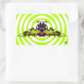 Sad-kleurig goblin demon-schepsel v2 rechthoekige sticker (Tas)