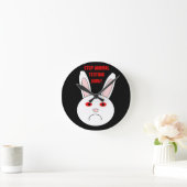 Sad Lab Rabbit Animal Testing Wall klok (Huis)