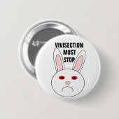 Sad Lab Rabbit Button (Voorkant /achterkant)