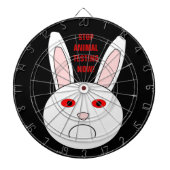Sad Lab Rabbit Dartboard Dartbord (Voorkant)