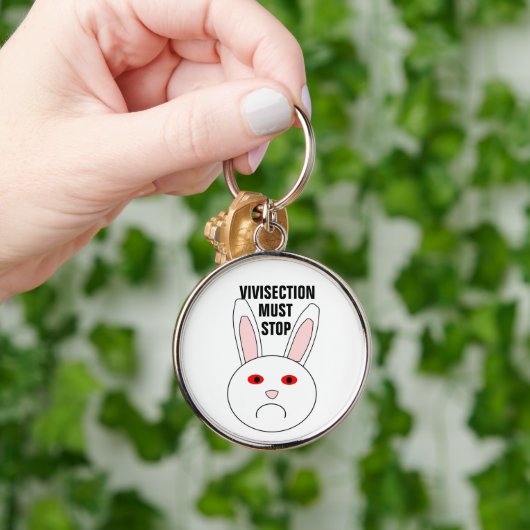 Sad Lab Rabbit Sleutelhanger (Hand)