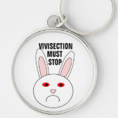 Sad Lab Rabbit Sleutelhanger (Voorkant)
