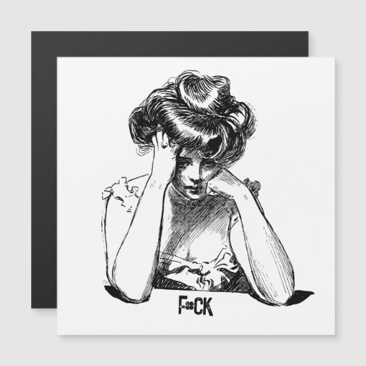 Sad Lady zegt "f#ck" (Voorkant / Achterkant)