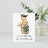 Sad Little Afstuderen Briefkaart (Staand voorkant)